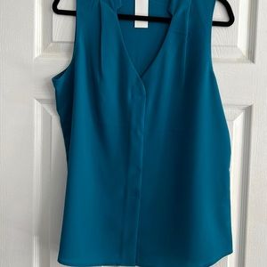 NWT. Teal Sleeveless Blouse